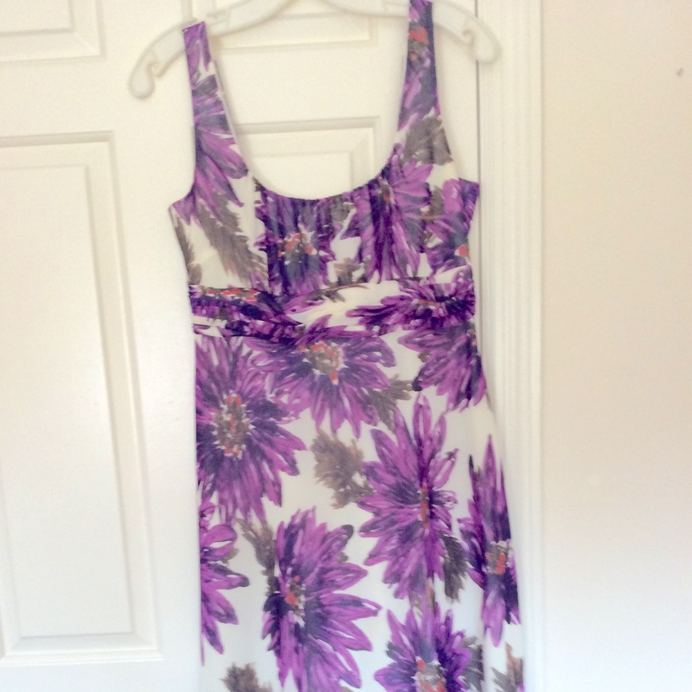 Jones Summery chiffon over satin lining dress